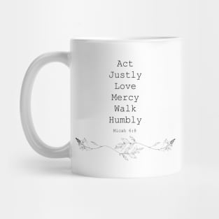 Micah 6 : 8 Bible verses design Mug